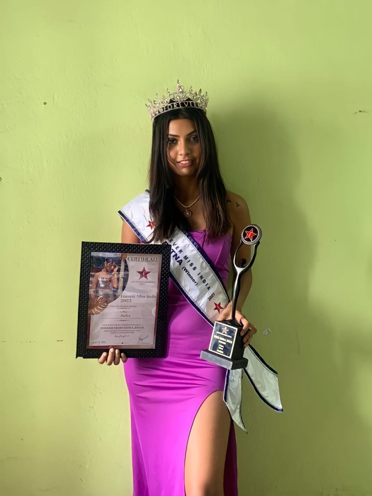 Aadya Shines as Newly Crowned Miss Patna 2023 organised by Forever Star India