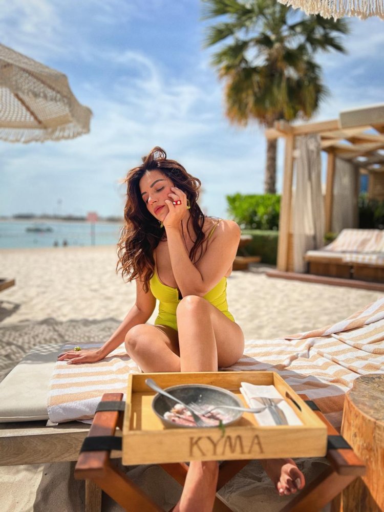 Uff What A Diva: Shama Sikander raises oomph quotient like never before  at Dubai's Kyma beach, see sizzling pics